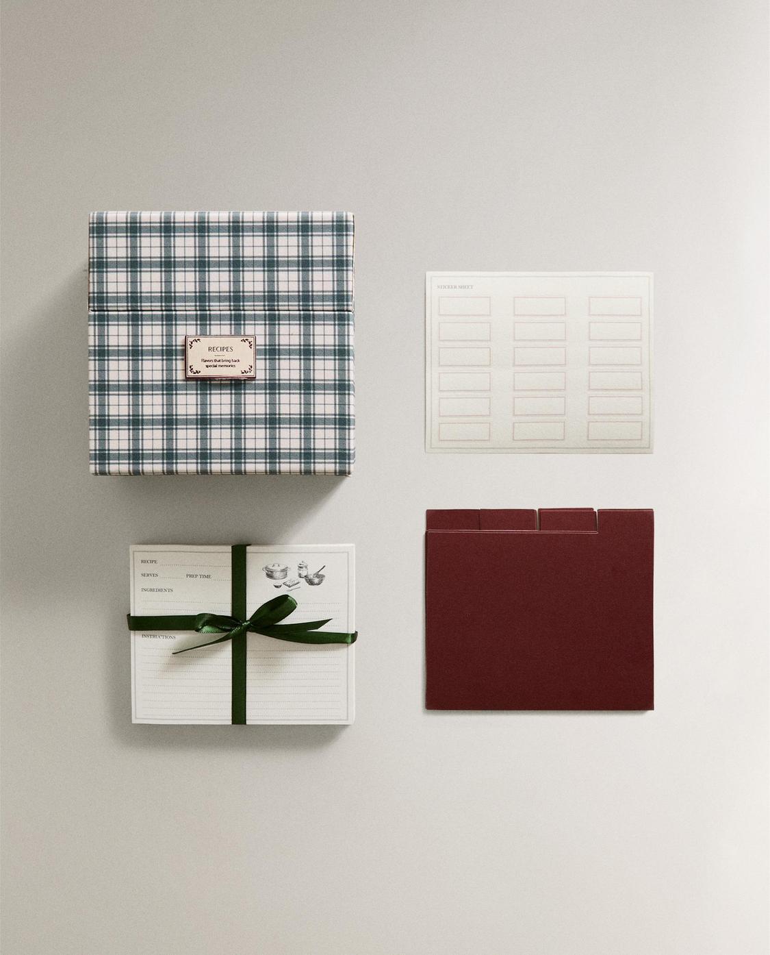 BOÎTE À RECETTES CARTES DE NOËL