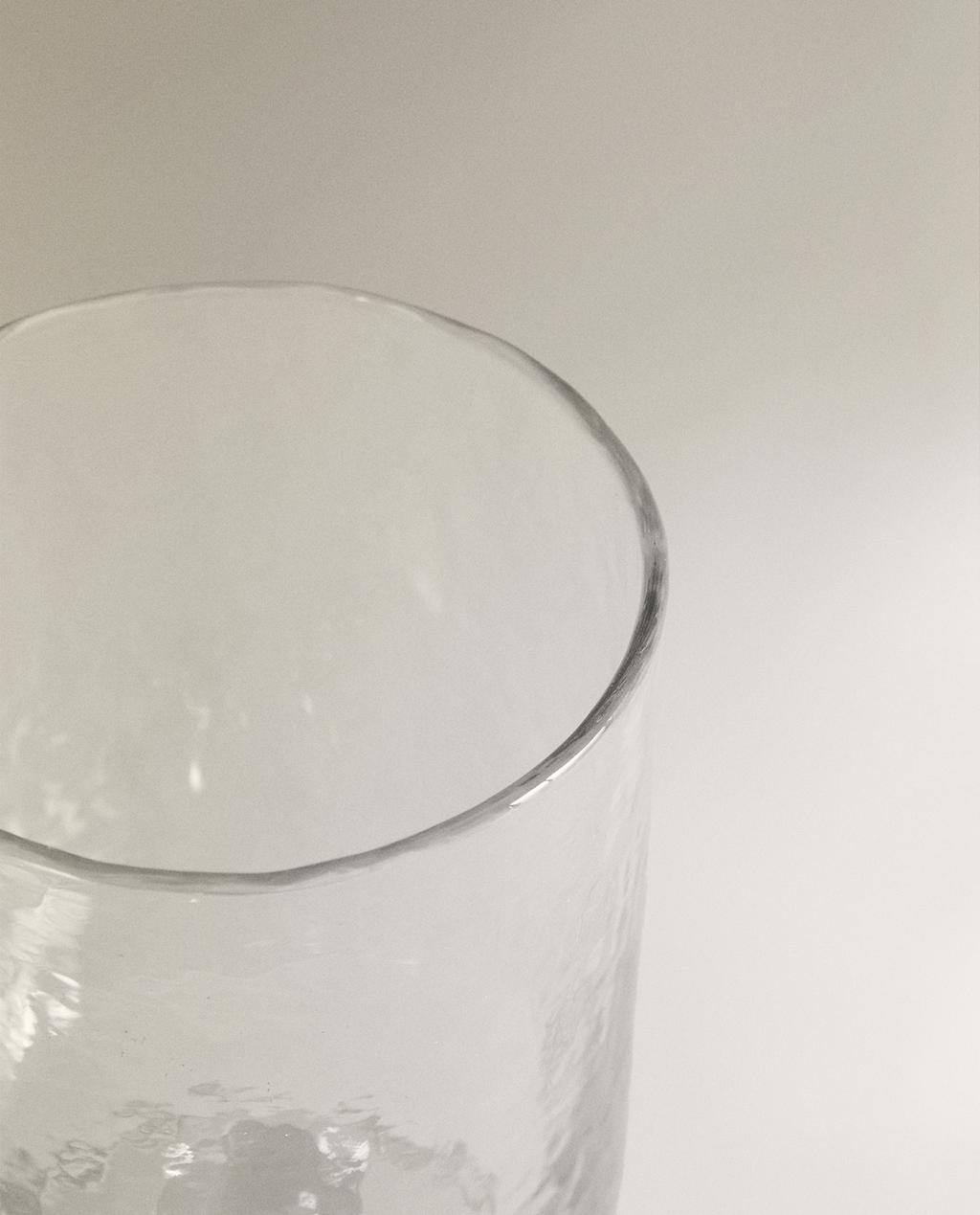 HAMMERED GLASS TUMBLER