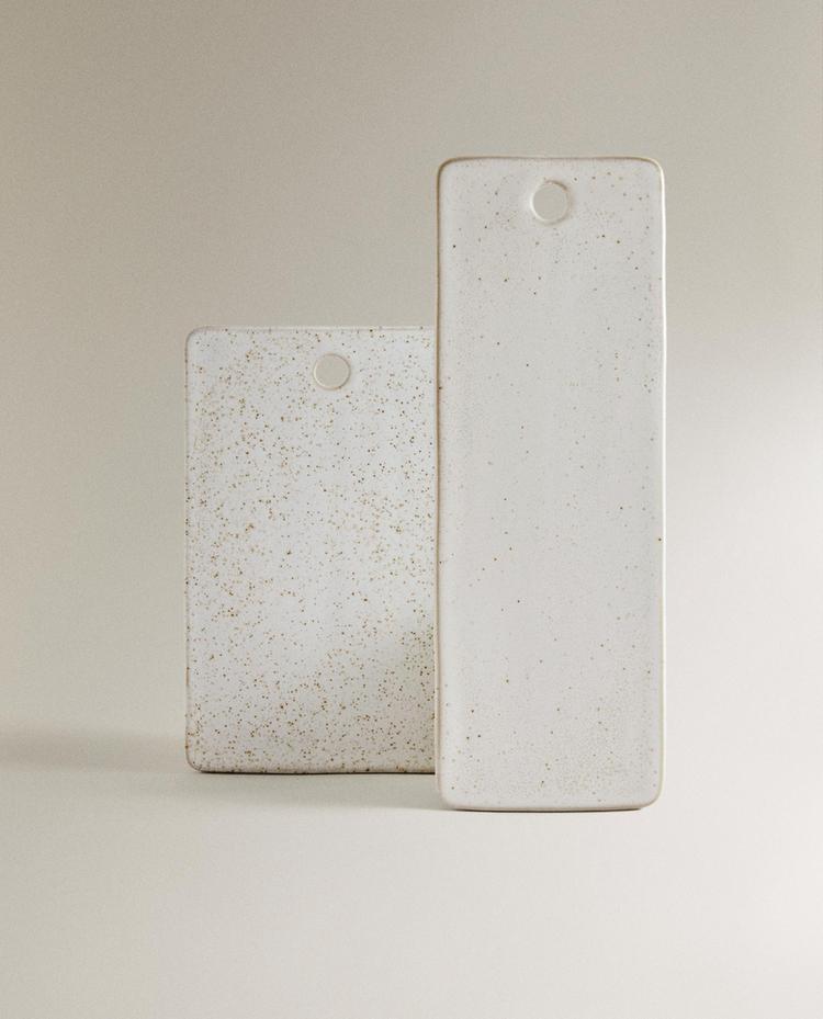 RECTANGULAR STONEWARE KITCHEN CHOPPING BOARD