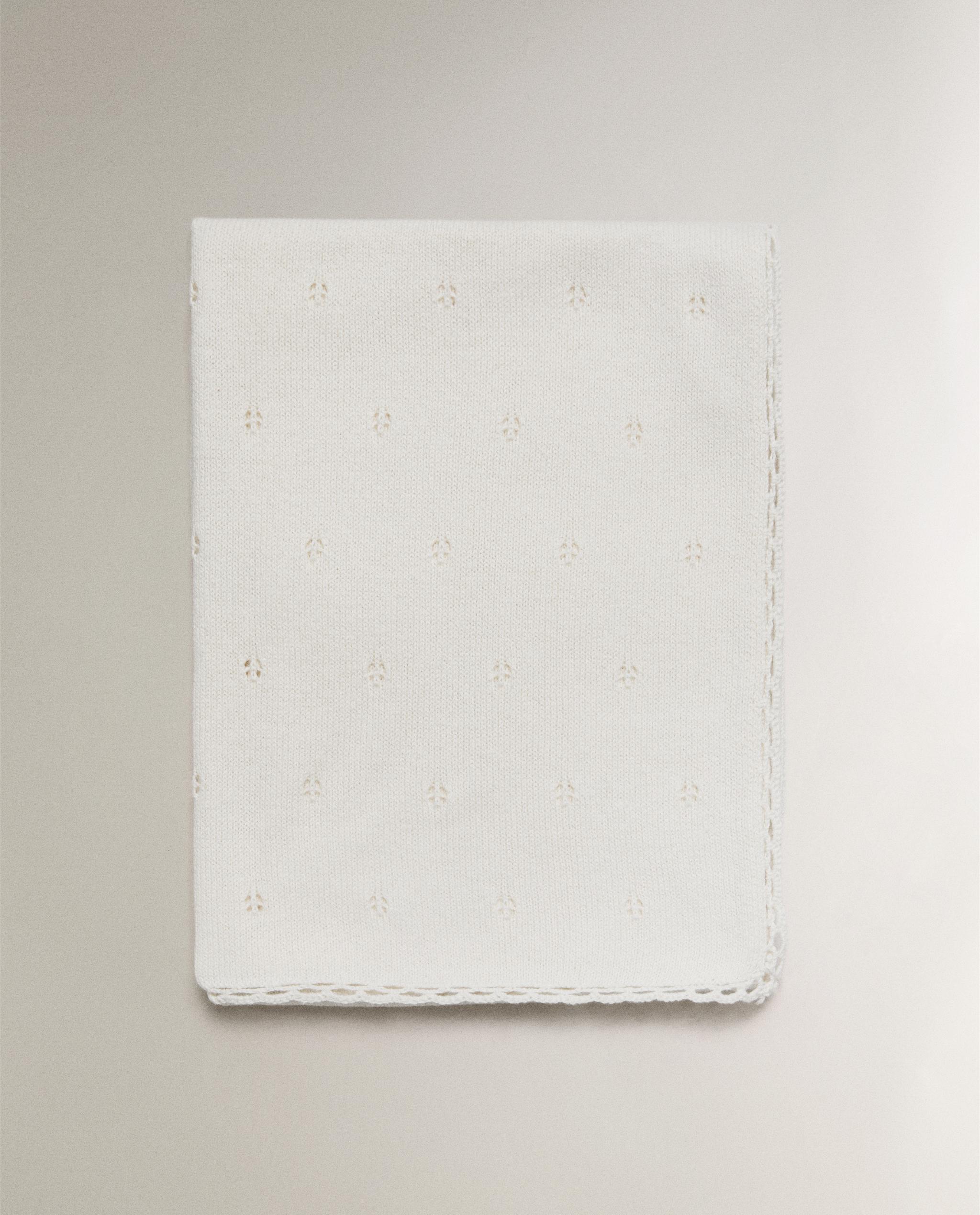 POINTELLE COTTON BABY BLANKET product thumbnail 8