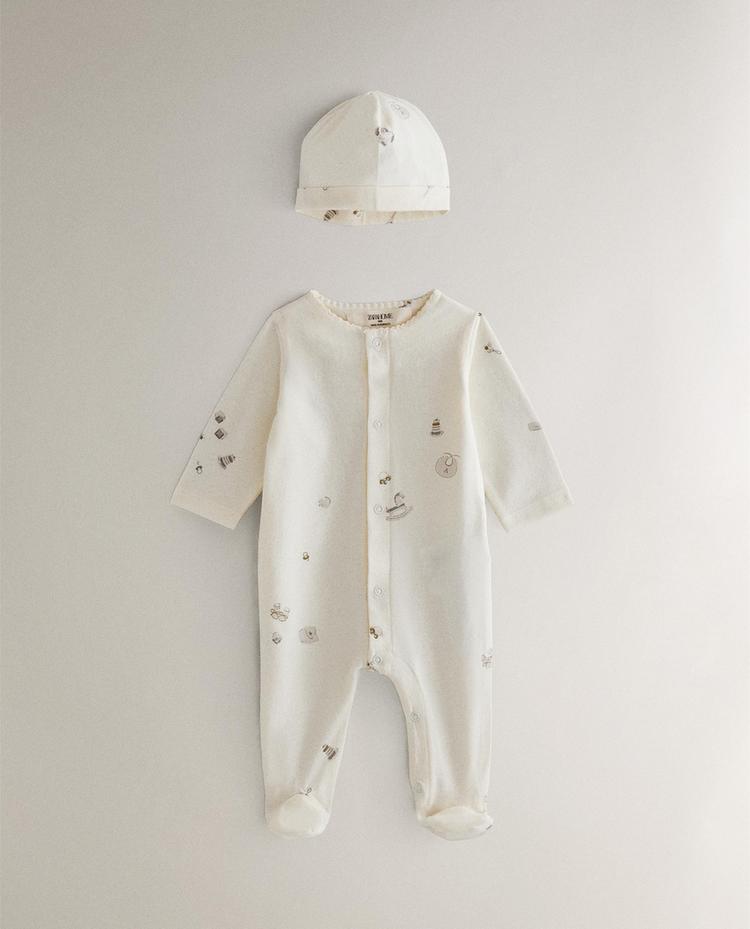 PRINTED NEWBORN BABY SET