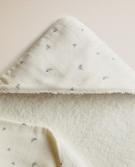 SERVIETTE DE BAIN BÉBÉ FLEUR