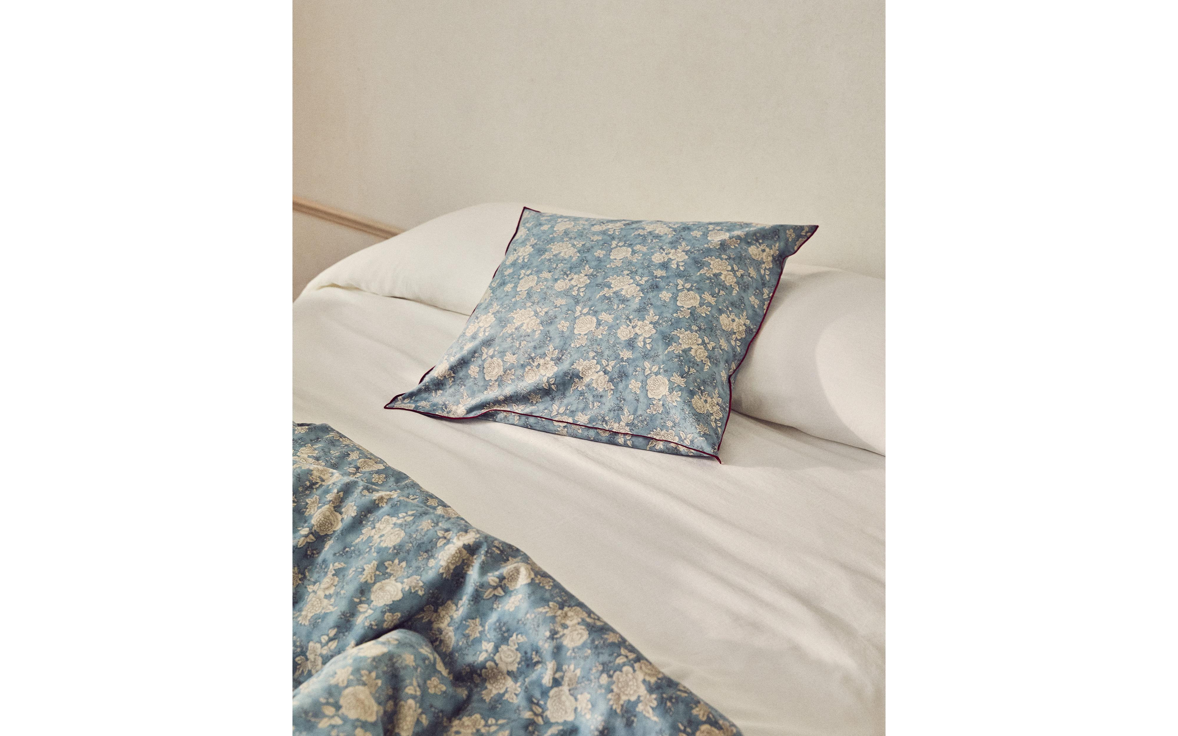 FLORAL SATEEN BED LINEN WITH PIPING product thumbnail 17