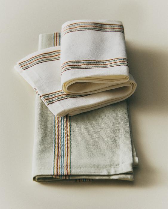 STRIPED TEA TOWEL PACK (PACK OF 2) STRIPED TEA TOWEL PACK (PACK OF 2)