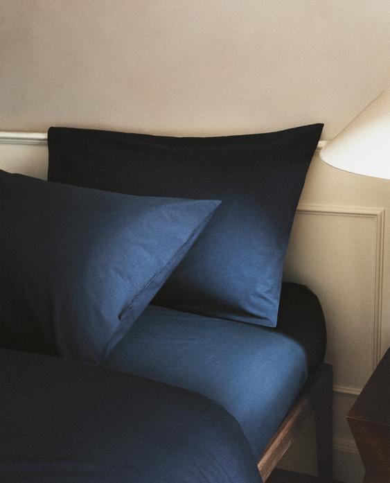 WASHED COTTON PERCALE PILLOWCASE X SOCIETY LIMONTA