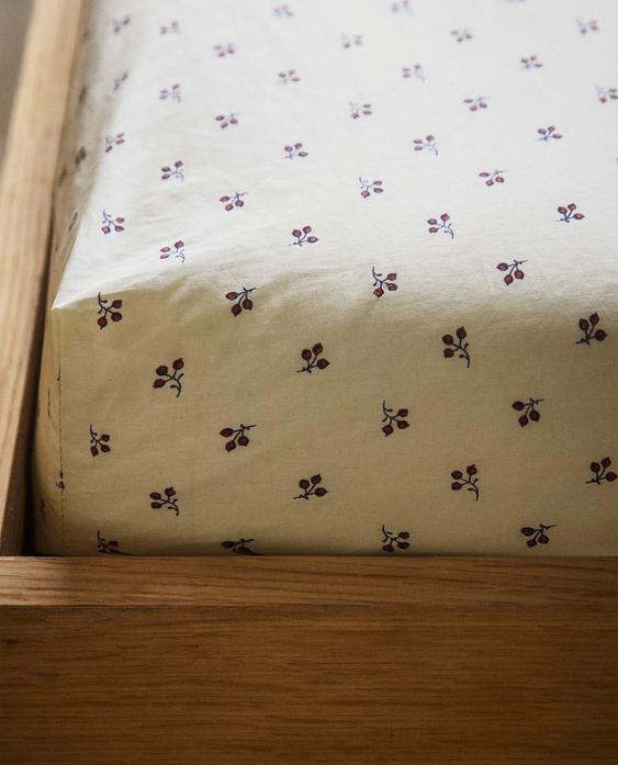 DRAP-HOUSSE ENFANT IMPRIMÉ FLEUR DRAP-HOUSSE ENFANT IMPRIMÉ FLEUR