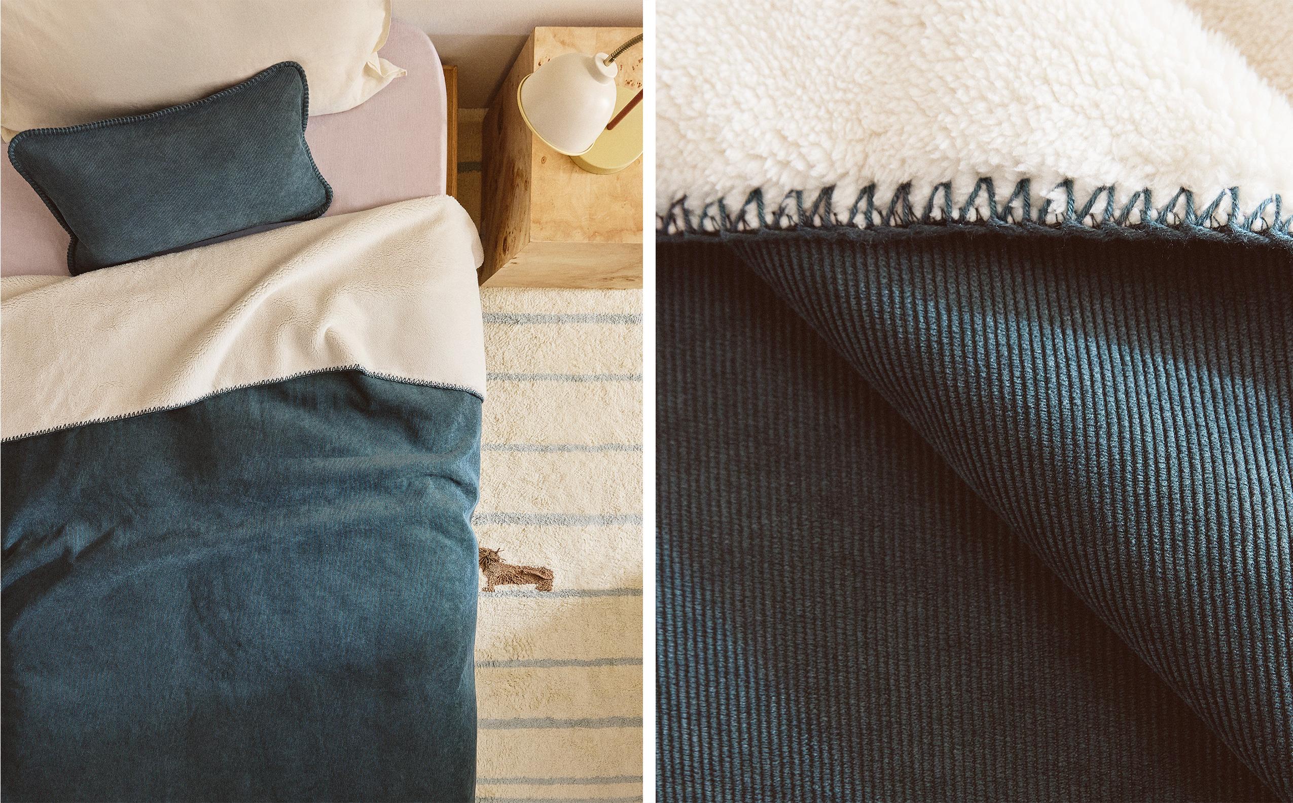 ZARA  KIDS ベッドリネンセット ハート柄 キッズ テクスチャー ベッドカバー | Zara Home 日本/Japan