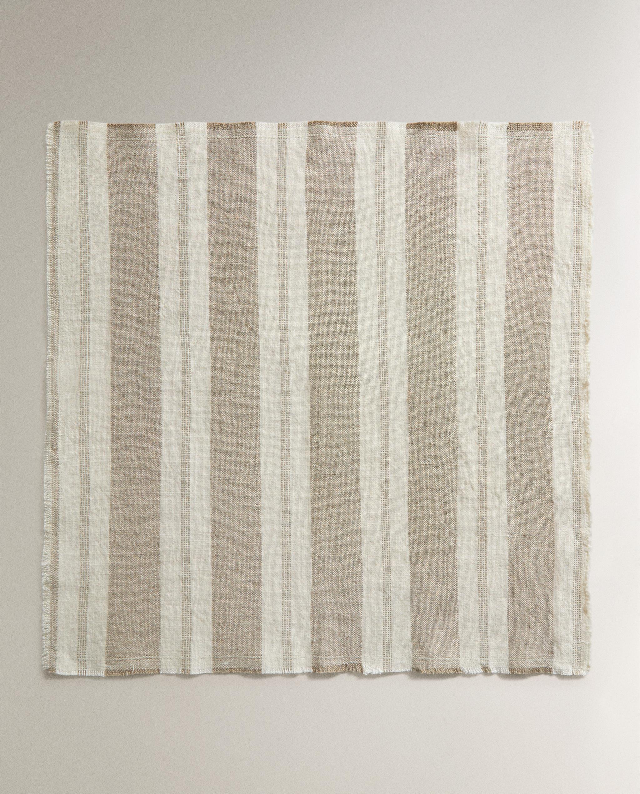 STRIPED HEAVY LINEN NAPKINS (PACK OF 2) product thumbnail 5