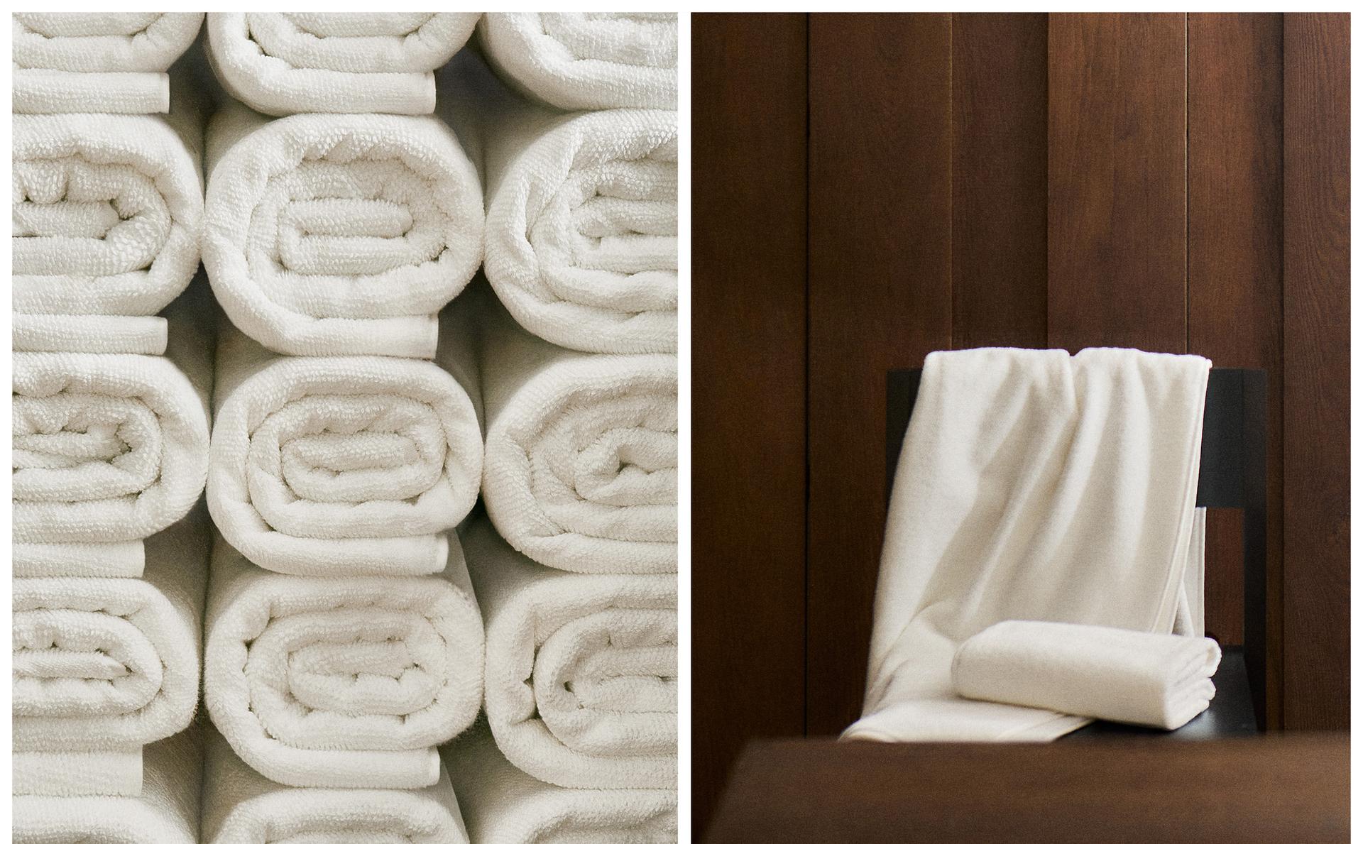 منشفة حمام قطن بغرزة أرز