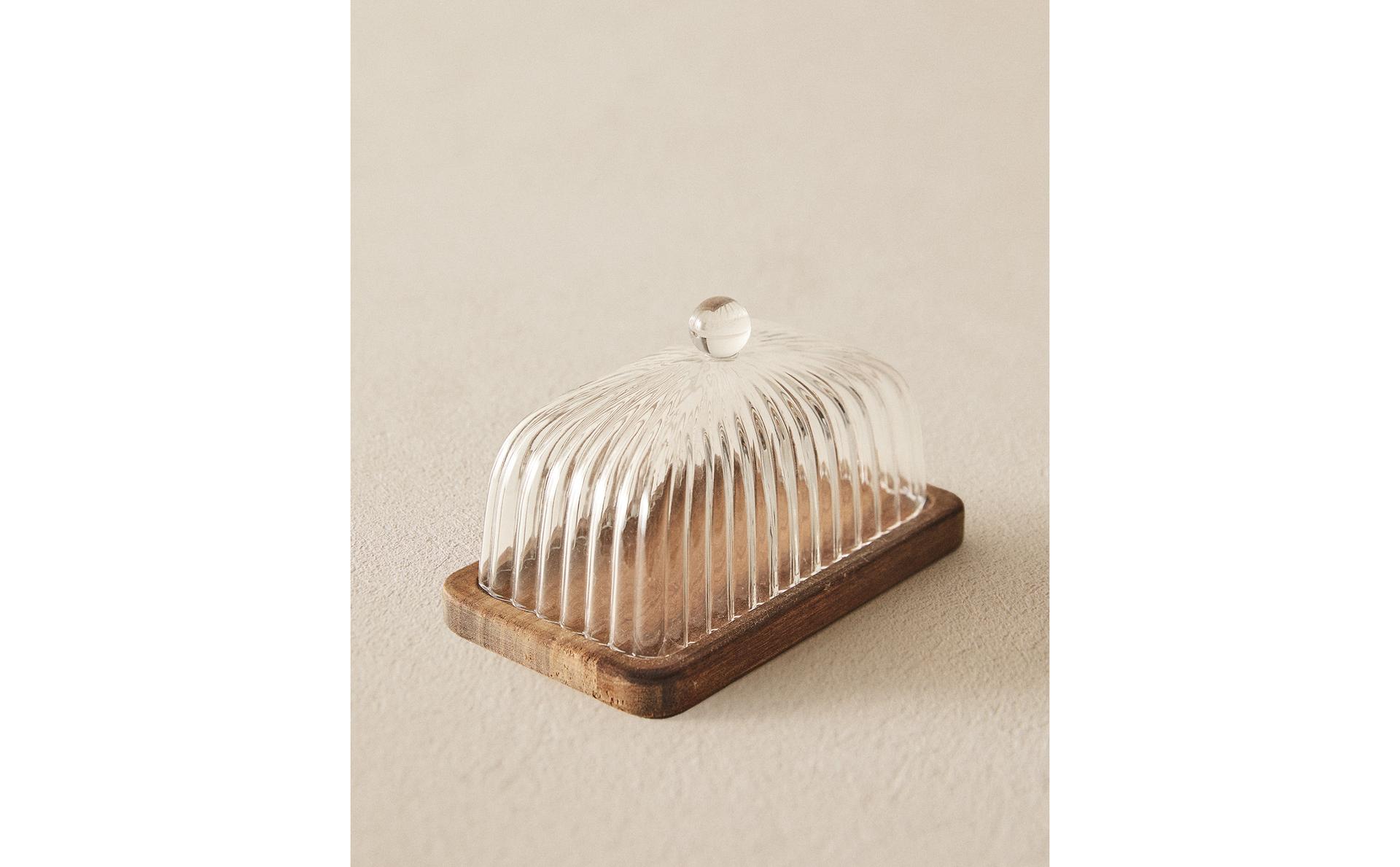 BEURRIER EN BOIS BOROSILICATÉ BEURRIER EN BOIS BOROSILICATÉ