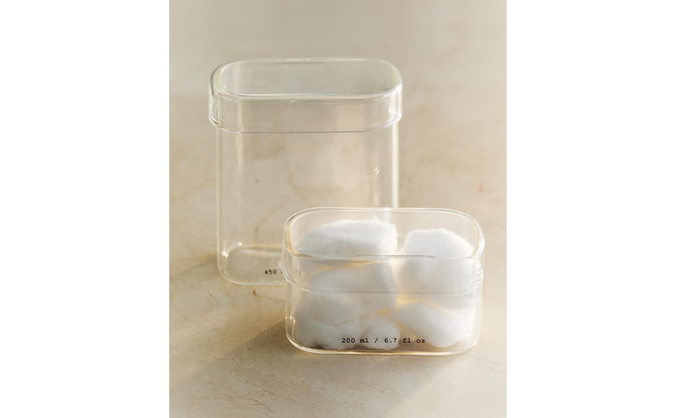 BOROSILICATE BATHROOM ORGANISER JAR WITH LETTERS product thumbnail 8