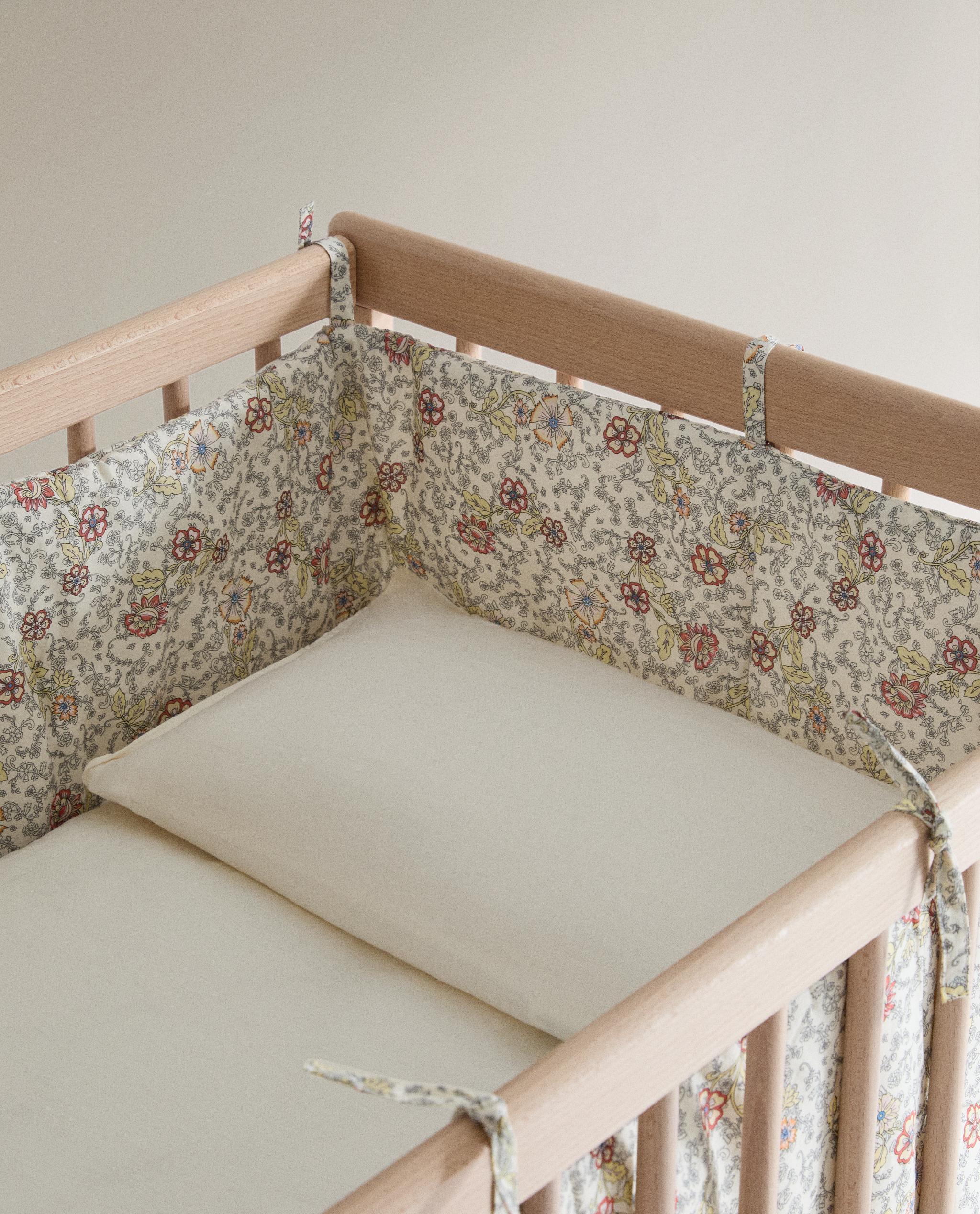 FLORAL BABY COT BUMPER COVER product thumbnail 5