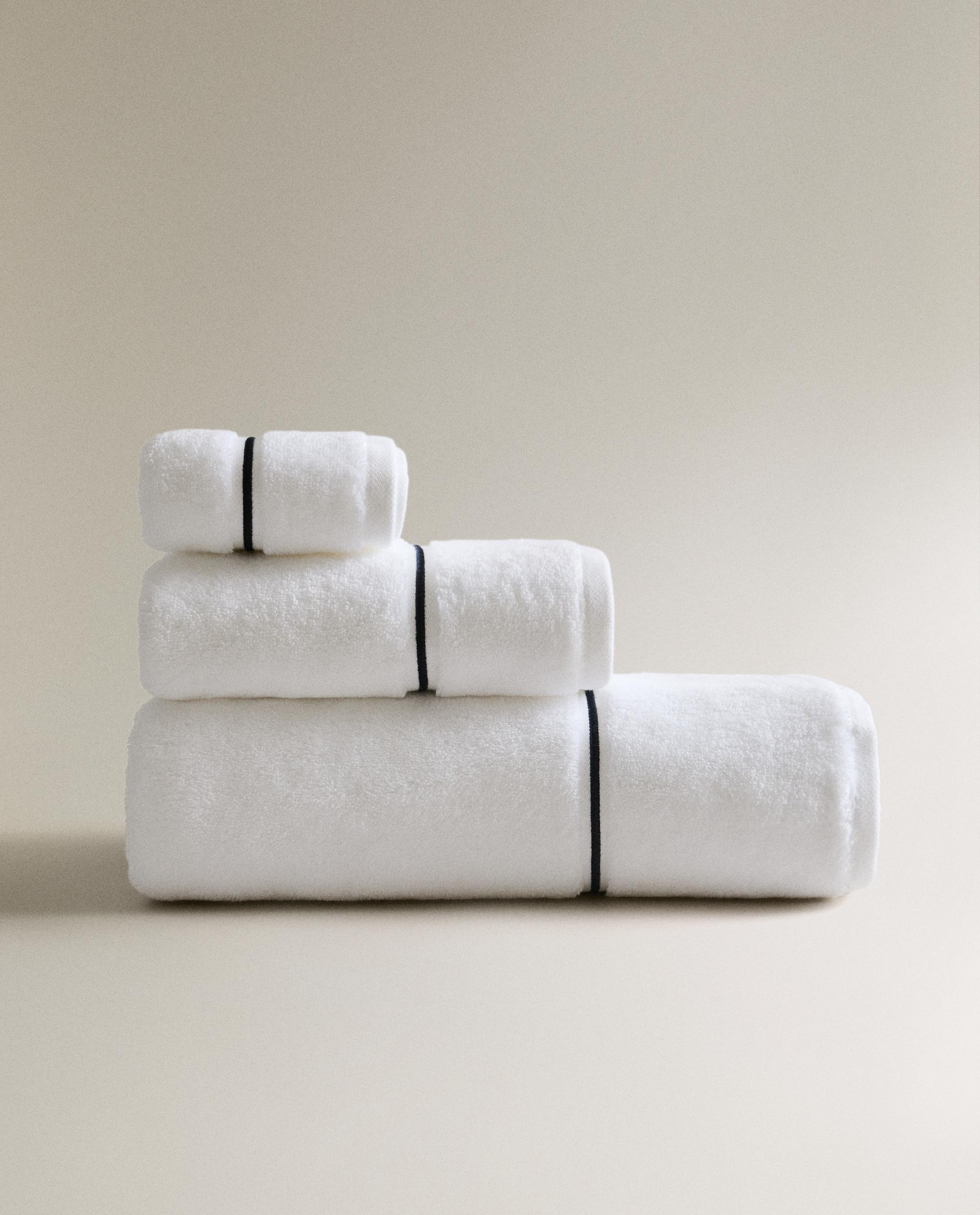 EMBROIDERED TRIM BATH TOWEL product thumbnail 12