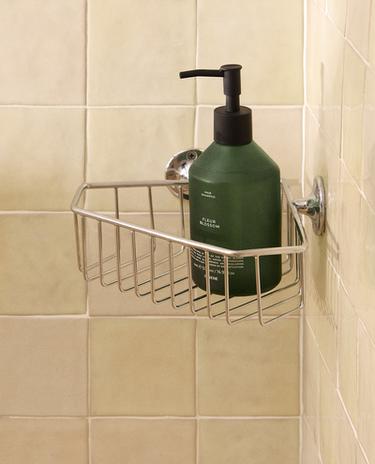 ÉTAGÈRE DE DOUCHE ANGLE ARGENTÉ