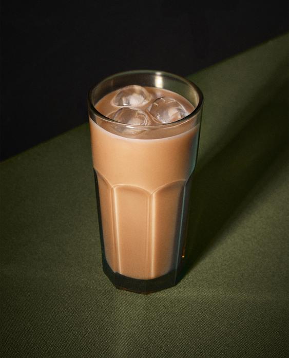RAISED DESIGN GLASS SOFT DRINK TUMBLER