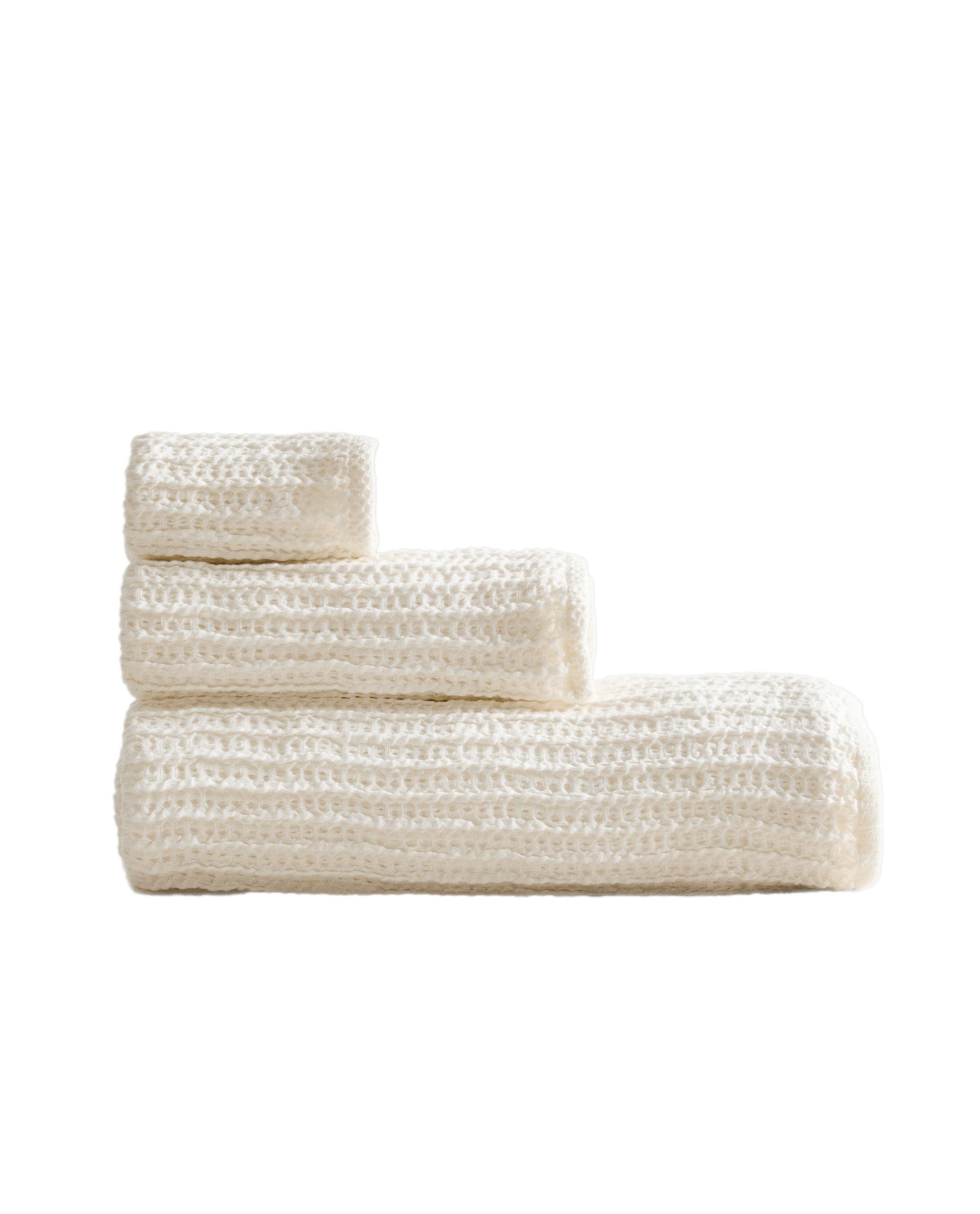 WAFFLE-KNIT BATH TOWEL WITH PLAIN BORDER Zara Home United States