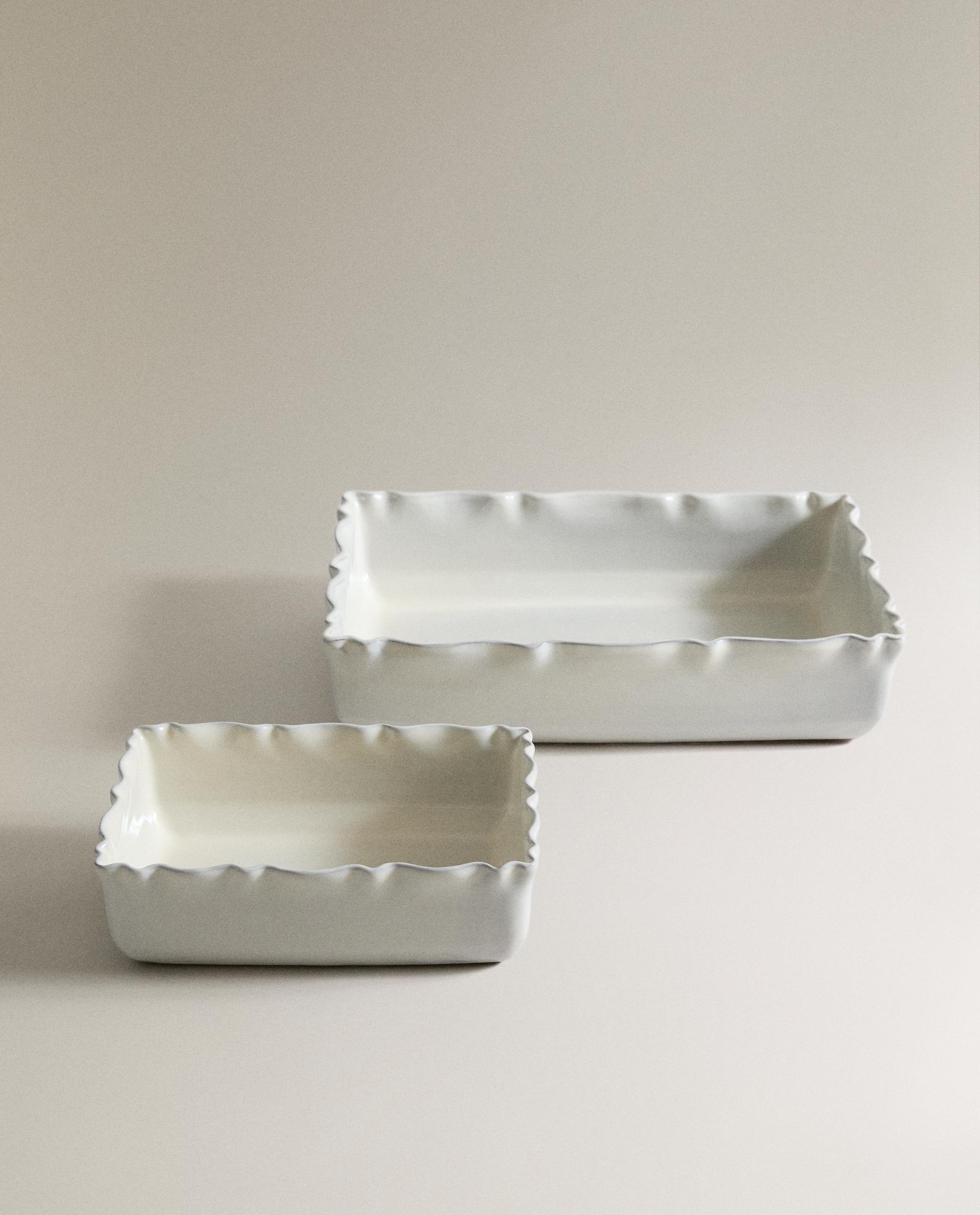 TEXTURED EARTHENWARE OVEN SERVING DISH product thumbnail 5