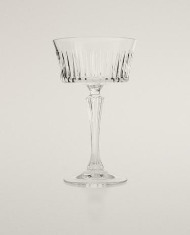 KIELISZEK DO CAVY Z RELIEFEM Z KRYSZTAŁOWEGO SZKŁA