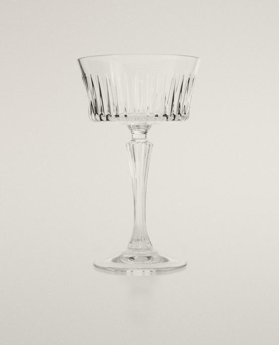 浮雕水晶玻璃香檳杯