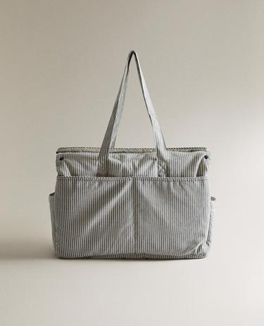 SAC MATERNITÉ COTON RAYURES