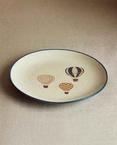 PLATO INFANTIL CERÁMICA GLOBOS