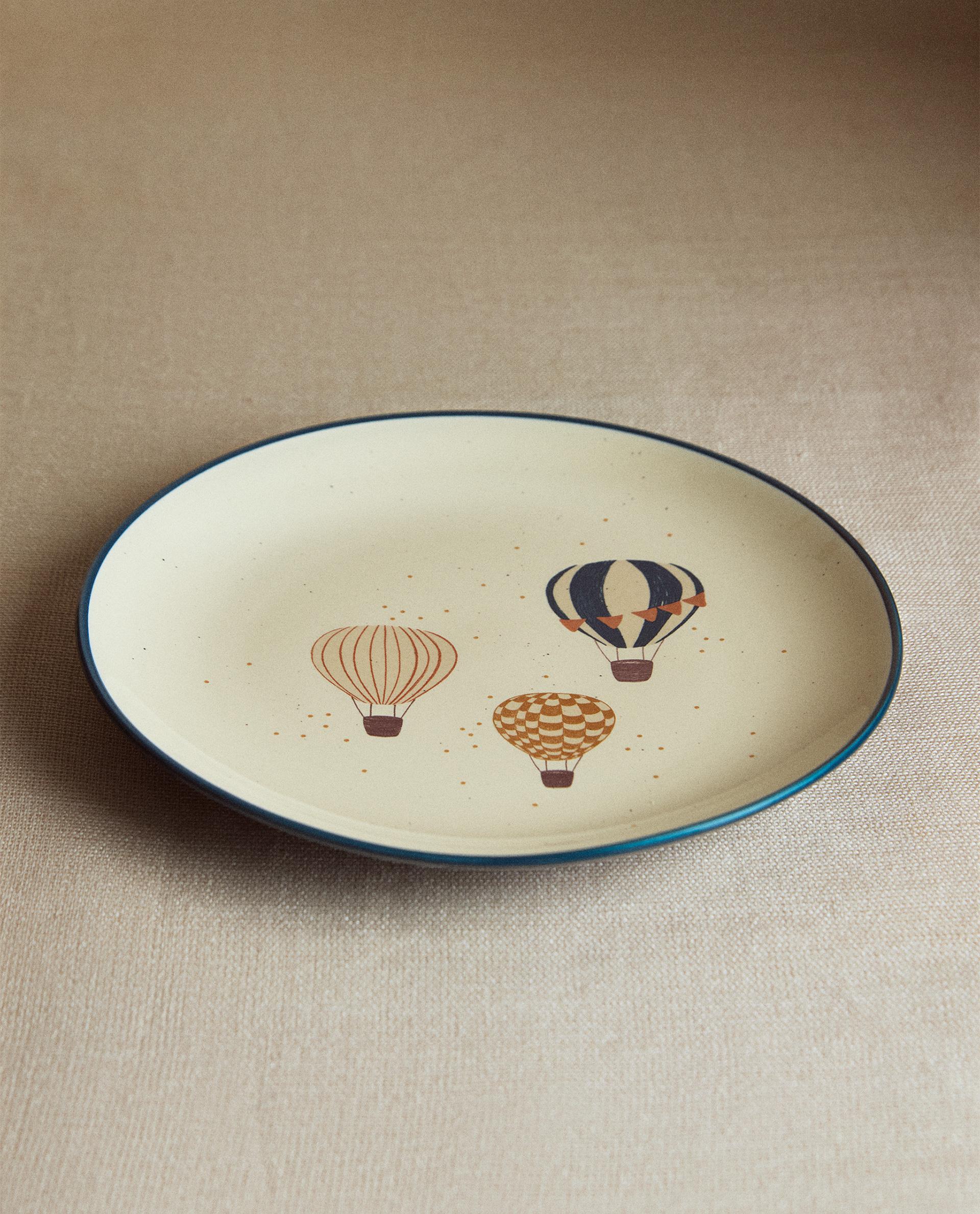 ASSIETTE ENFANT CÉRAMIQUE BALLONS ASSIETTE ENFANT CÉRAMIQUE BALLONS