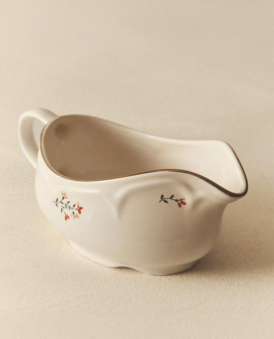 SAUCIÈRE PORCELAINE FLORALE