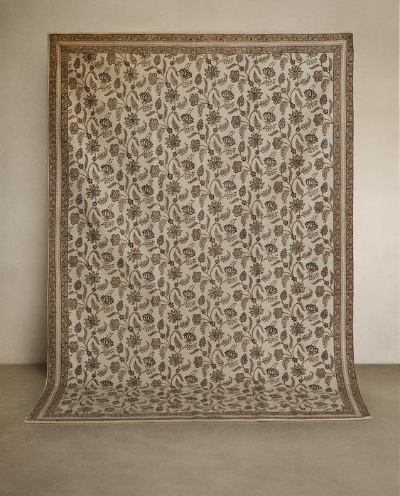 FLORAL PRINT RUNNER RUG FLORAL PRINT RUNNER RUG