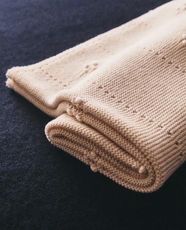 OPENWORK COTTON BABY BLANKET