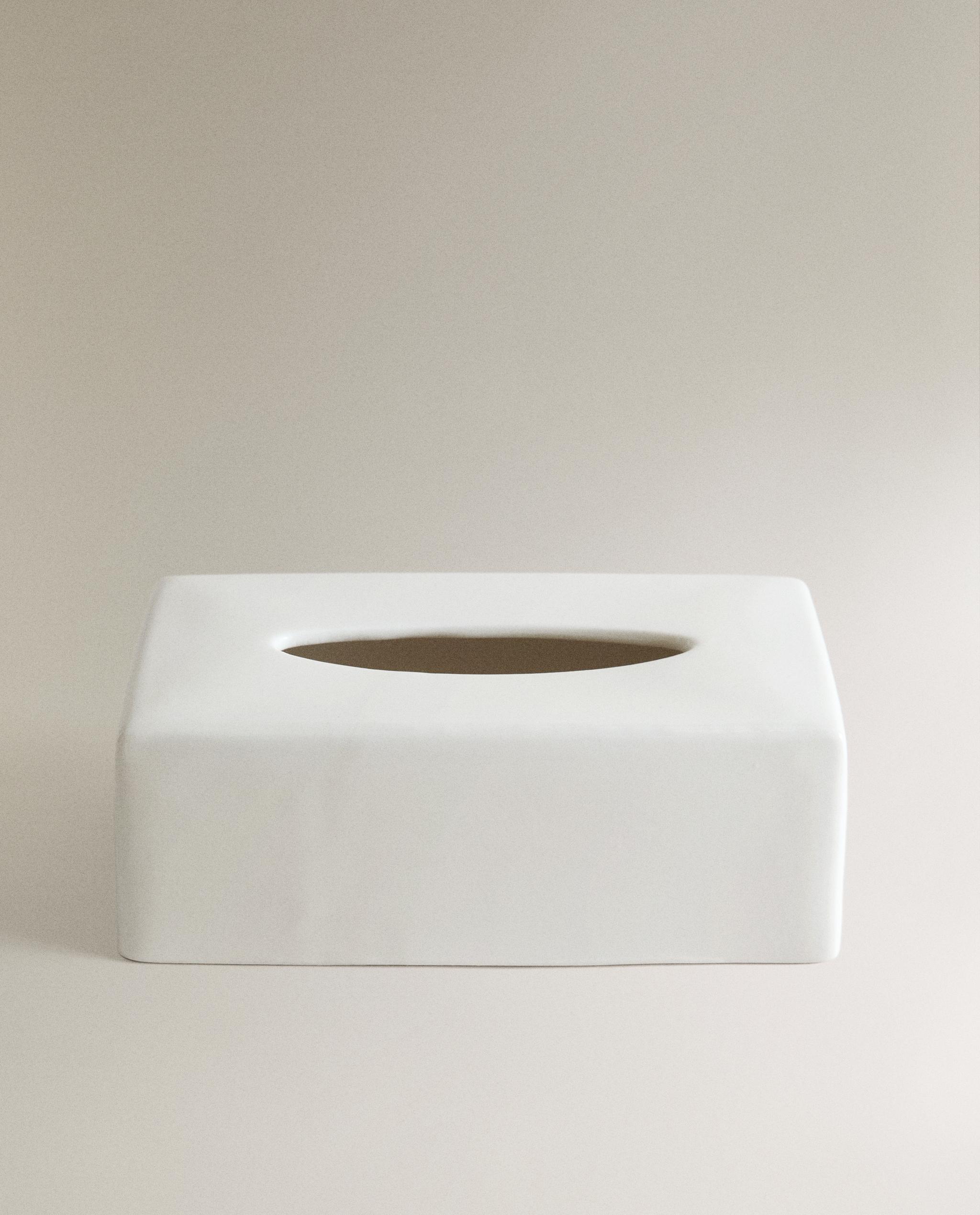 RECTANGULAR CERAMIC TISSUE BOX product thumbnail 3