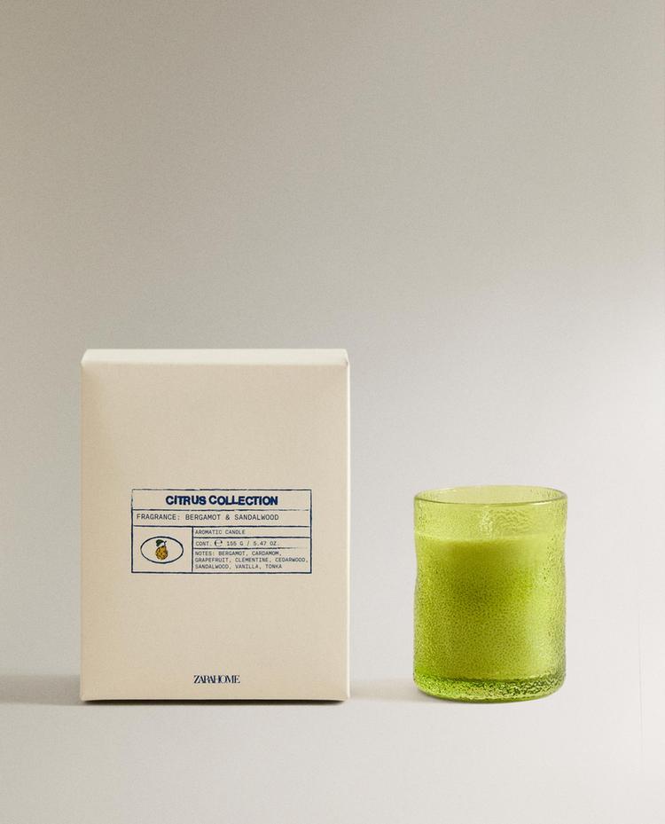 (155 G) VELA AROMÁTICA BERGAMOT & SANDALWOOD
