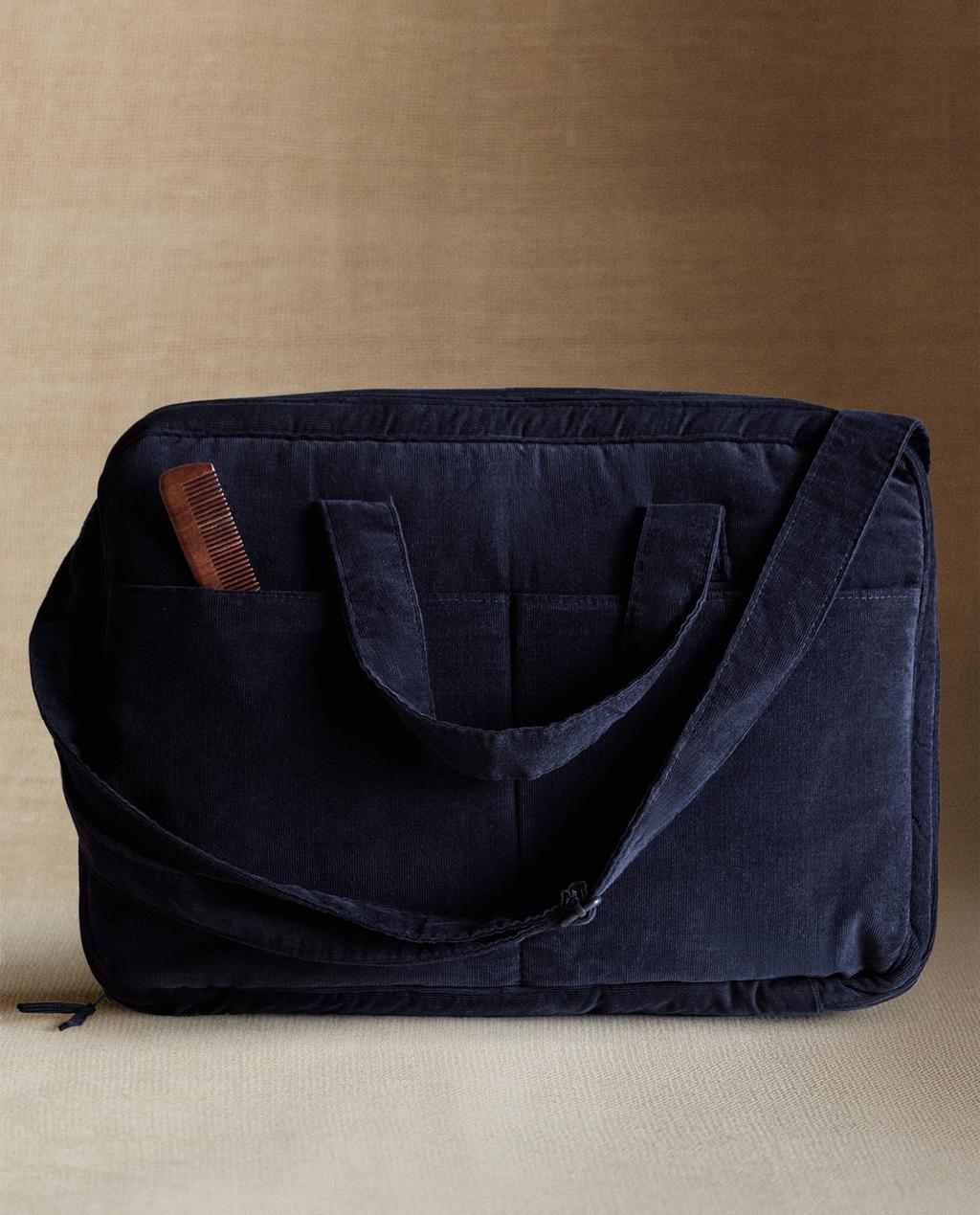 CORDUROY BABY TRAVEL SUITCASE