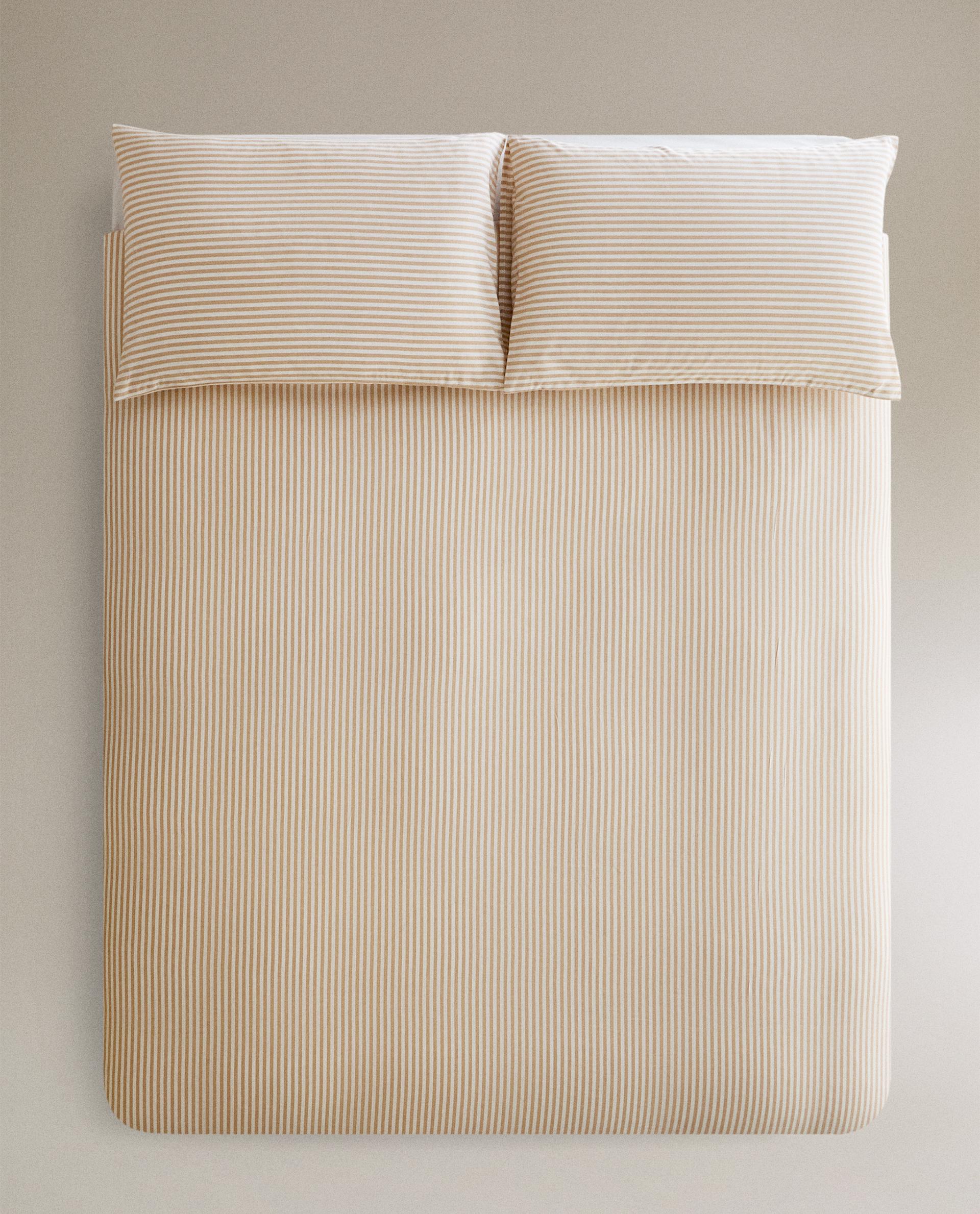 DUVET COVER WITH NARROW STRIPES