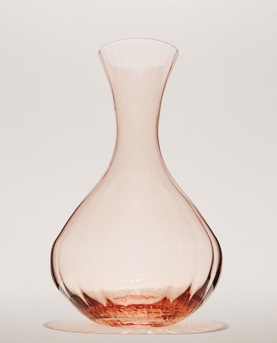 VASO DE CRISTAL COM EFEITO ÓTICO