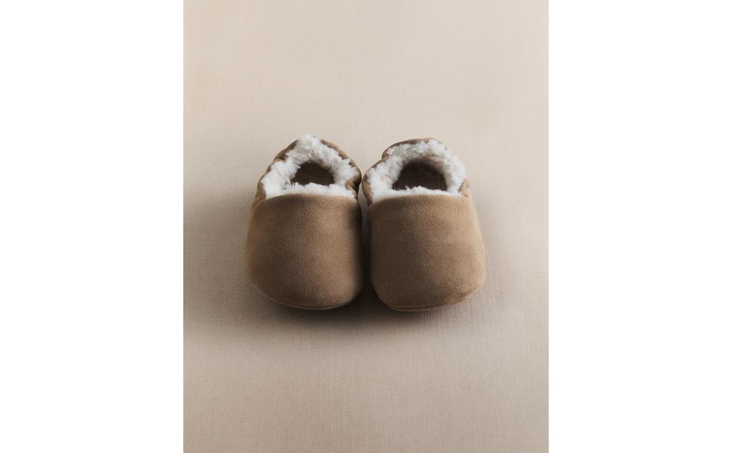 WARM LEATHER BALLERINA BOOTIES WARM LEATHER BALLERINA BOOTIES