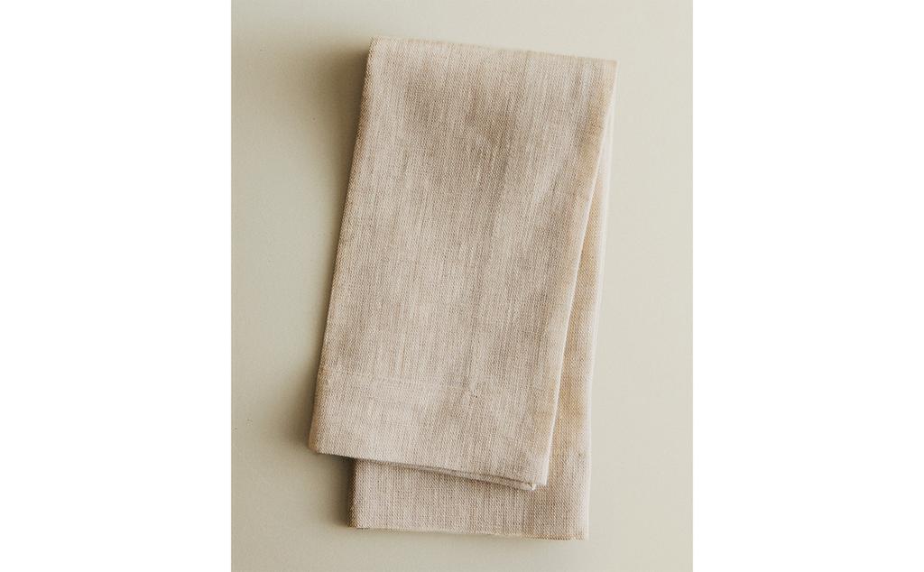 حزمة فوط مائدة كتان بقماش مزدوج (حزمة 2 قطعة) حزمة فوط مائدة كتان بقماش مزدوج (حزمة 2 قطعة)