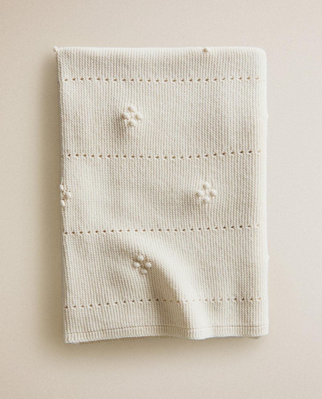 BABY OPENWORK COTTON BLANKET BABY OPENWORK COTTON BLANKET