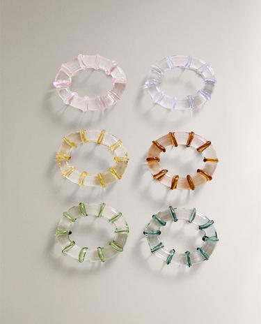 ΣΕΤ ΜΕ ΓΥΑΛΙΝΟΥΣ ΚΡΙΚΟΥΣ ΓΙΑ ΠΕΤΣΕΤΕΣ ΦΑΓΗΤΟΥ (ΣΕΤ ΤΩΝ 6)