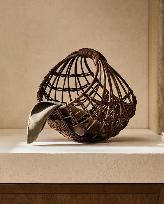 Cesta Organización Ratán - Zara Home