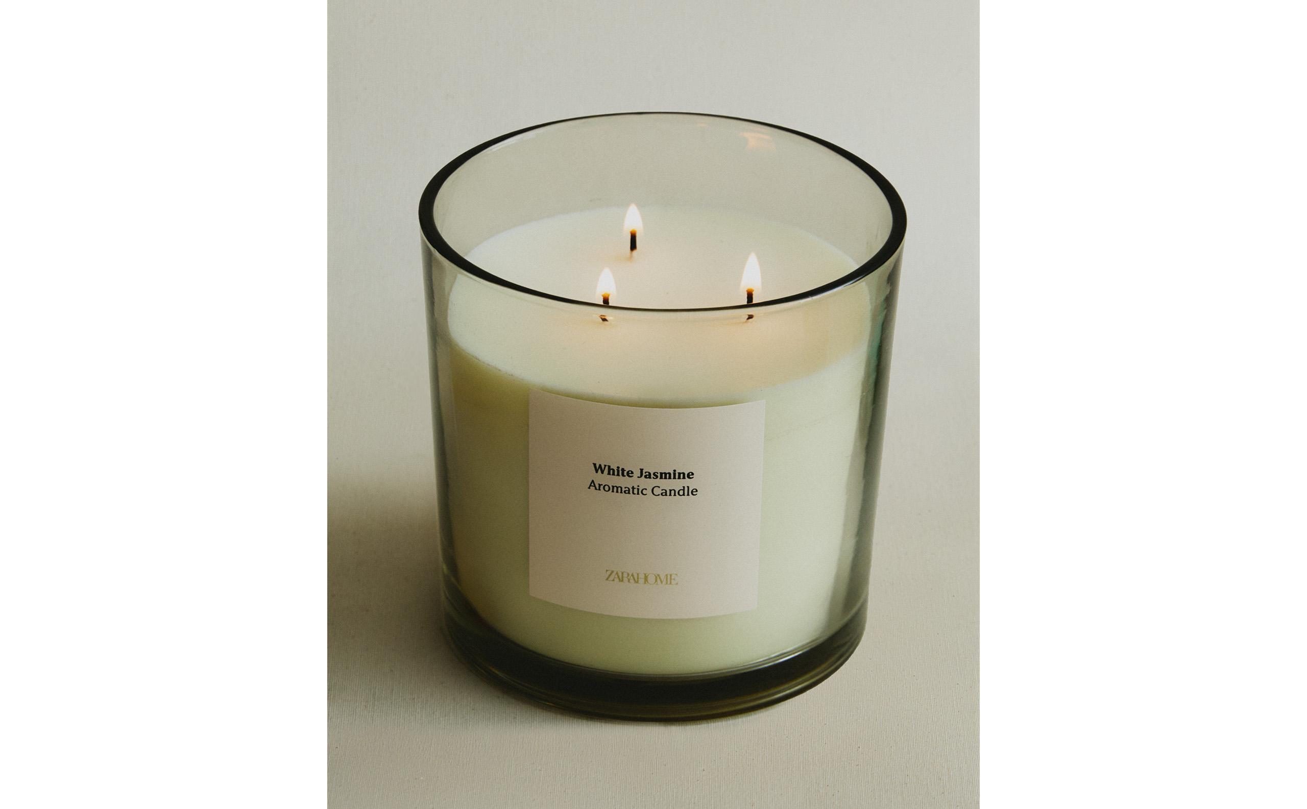 (620 G) WHITE JASMINE SCENTED CANDLE product thumbnail 2