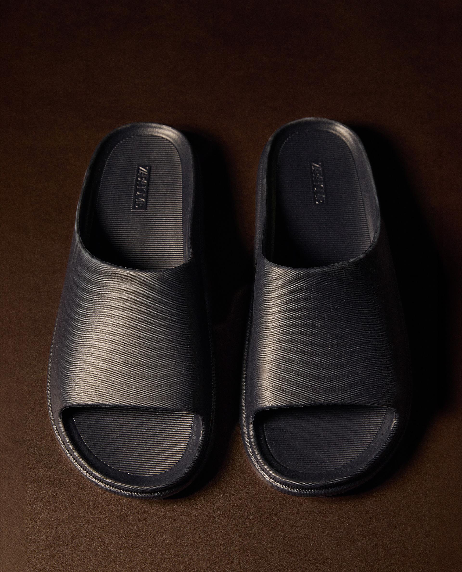 Slides Zara Slippers Men Mens Slippers Zara On Sale