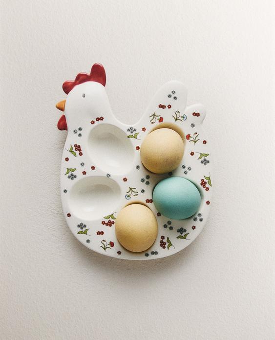 KIDS’ FLORAL HEN EGG CUP KIDS’ FLORAL HEN EGG CUP