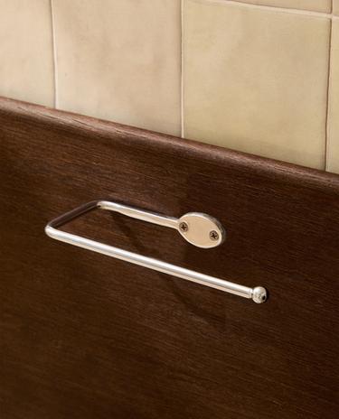 PORTARROLLOS BAÑO METAL PLATEADO PORTARROLLOS BAÑO METAL PLATEADO