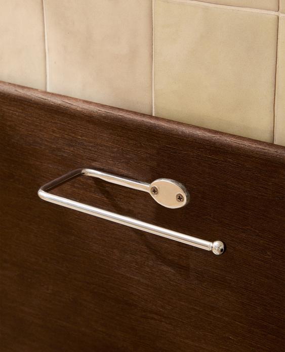 PORTE-ROULEAUX SALLE EDE BAIN MÉTAL ARGENTÉ PORTE-ROULEAUX SALLE EDE BAIN MÉTAL ARGENTÉ