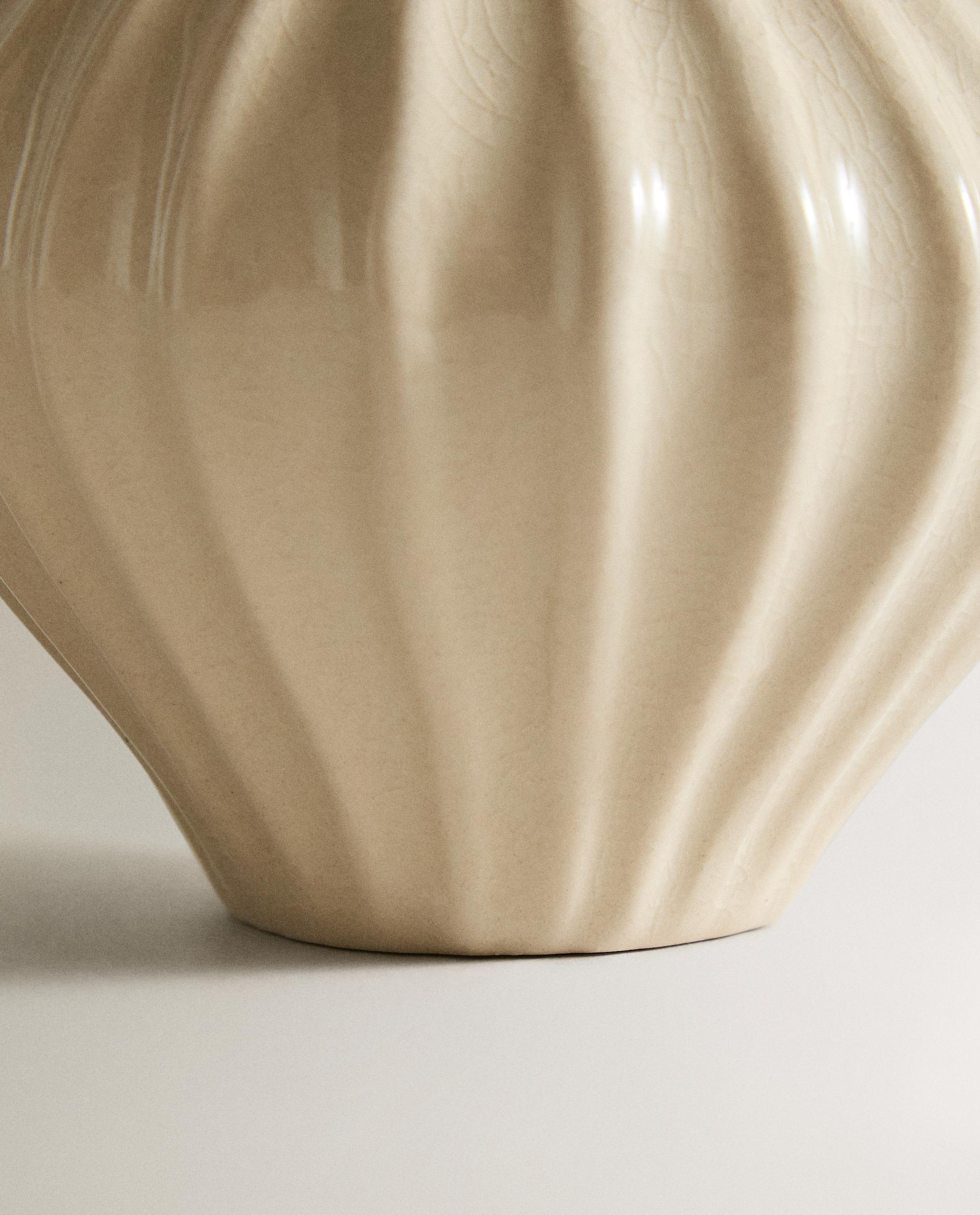 SMALL ENAMELLED STRIPED CERAMIC VASE product thumbnail 6