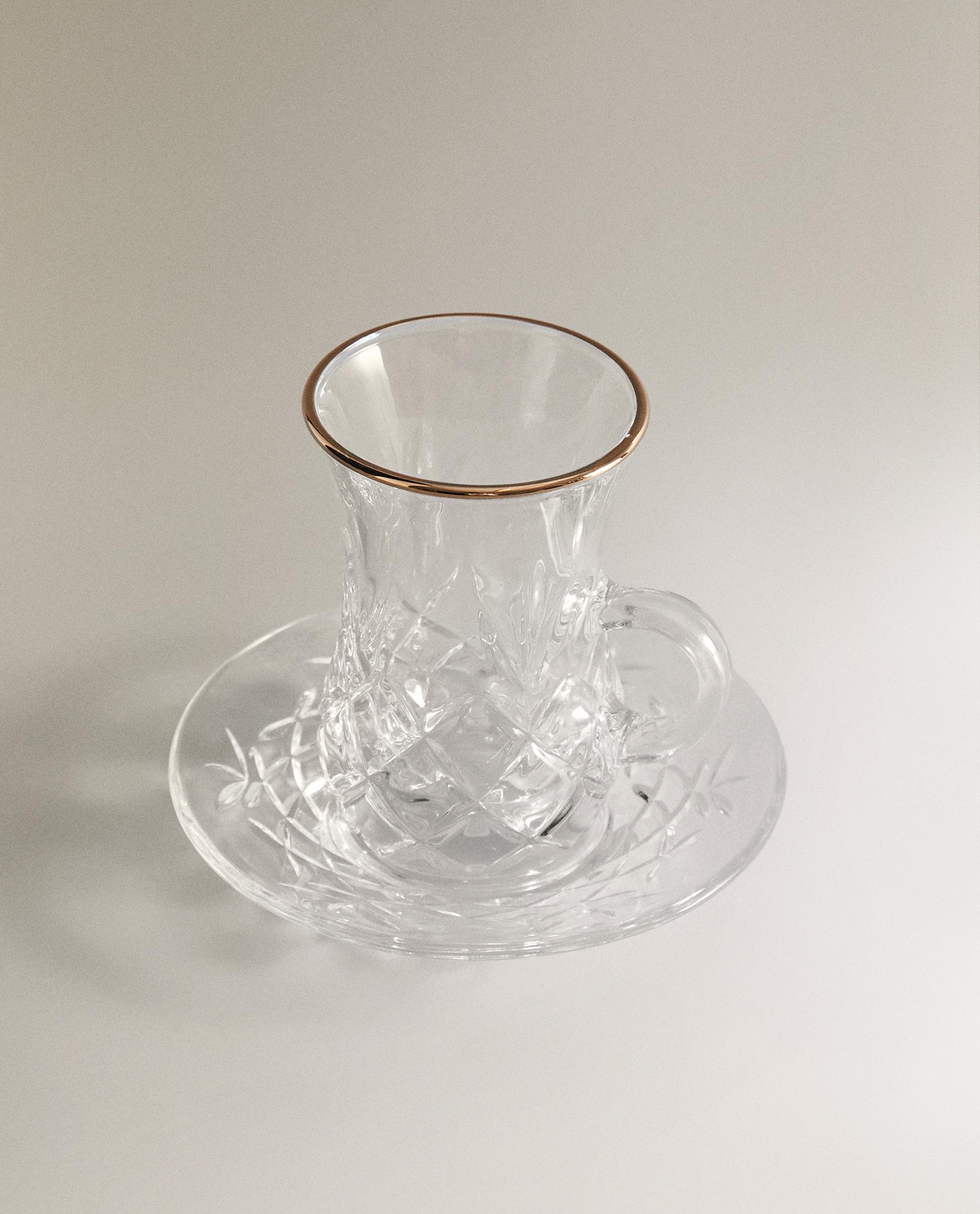 ENGRAVED GLASS TEACUP product thumbnail 6