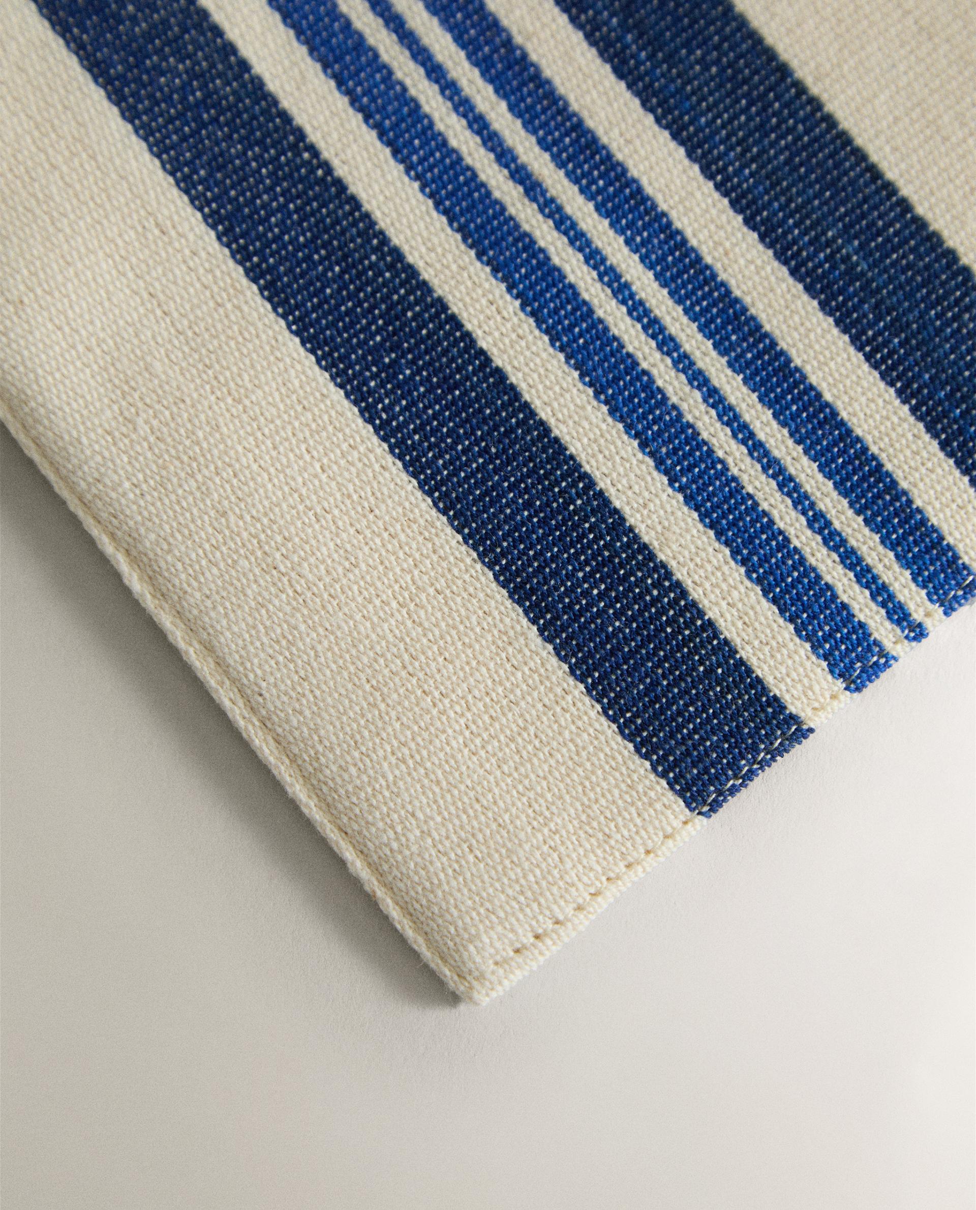 STRIPED COTTON TOILETRY BAG X TENSIRA