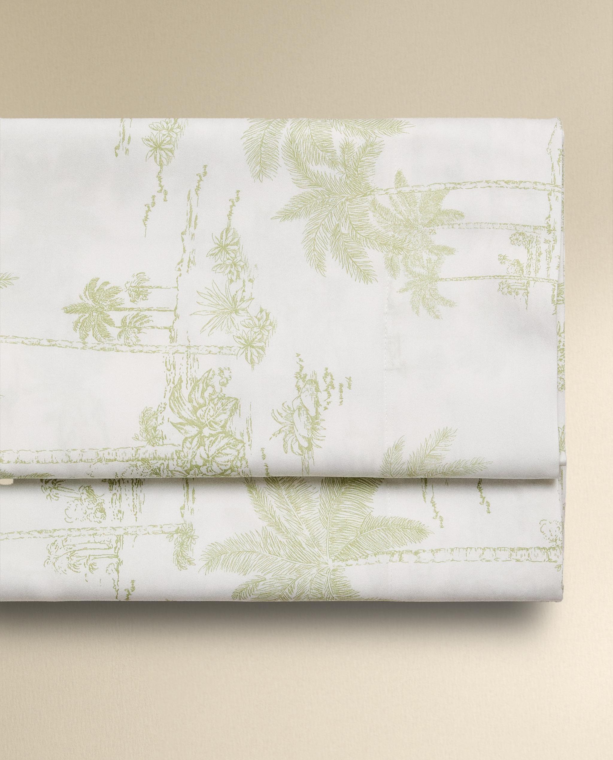 シーツ(シルバー) ZARA  サテン ドロンワーク フラットシーツ | Zara Home 日本/Japan