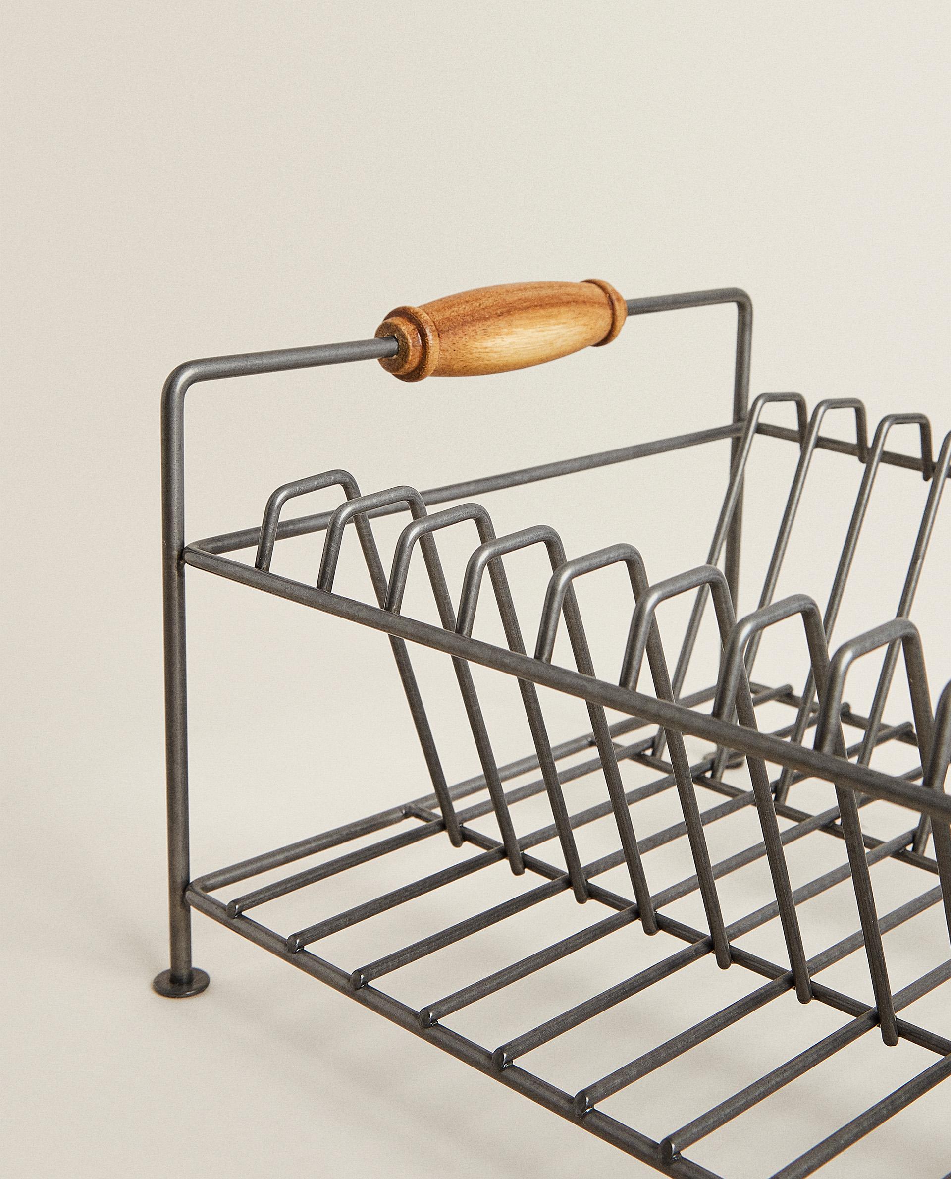 IRON AND ACACIA WOOD DISH DRAINER product thumbnail 6