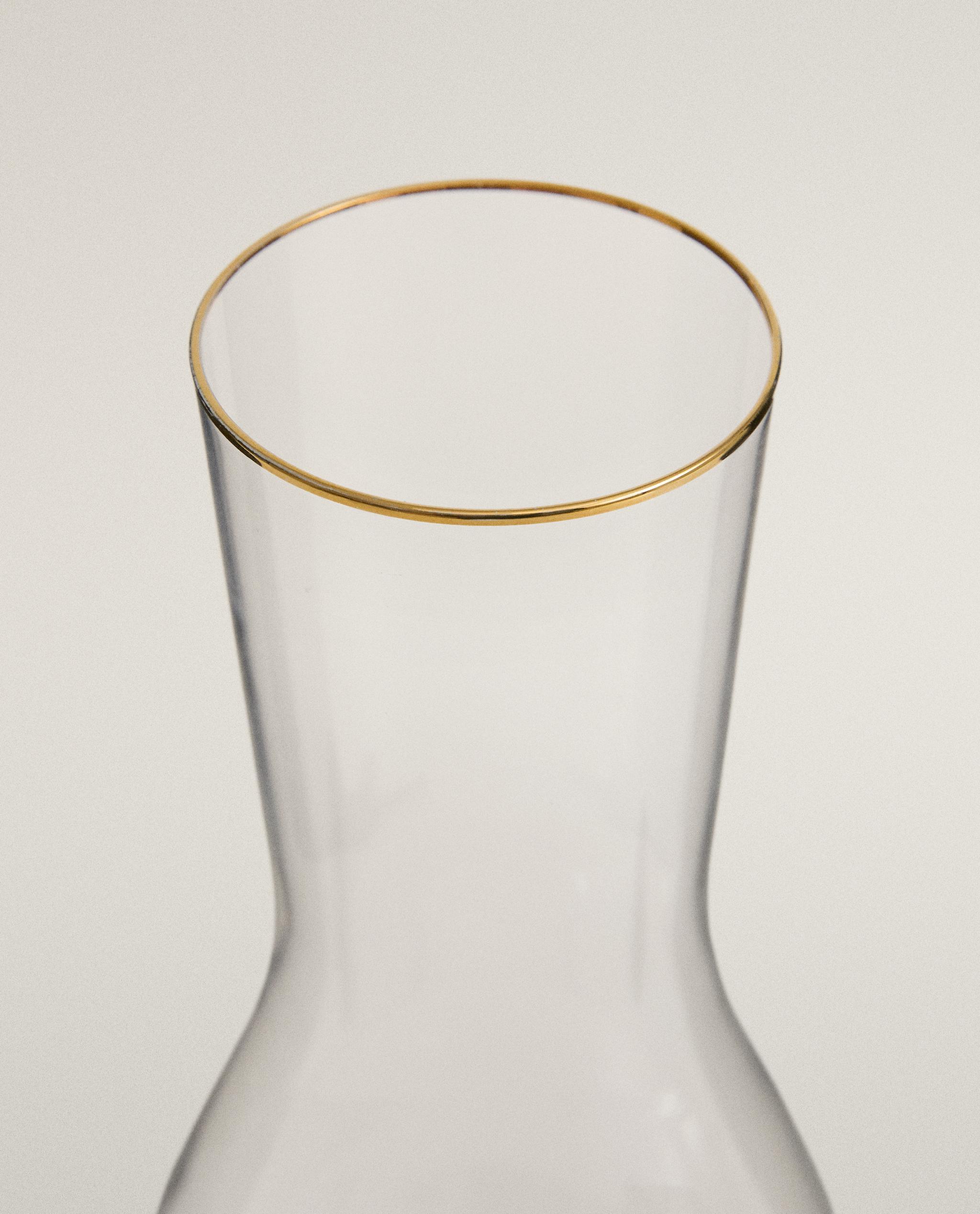 BOHEMIA CRYSTAL BOTTLE WITH GOLD RIM product thumbnail 7